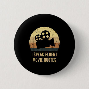Badge Rond 5 Cm Je Parle Citations De Film Fluent Citations Vintag