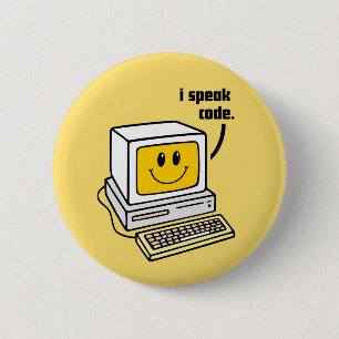 Badge Rond 5 Cm je parle code