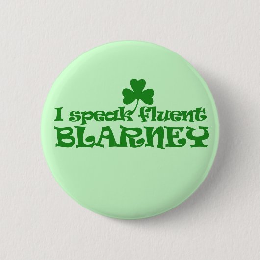 Badge Rond 5 Cm Je parle couramment BLARNEY (Devant)