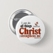 Badge Rond 5 Cm Je peux faire tout des choses par le Christ (Devant & derrière)
