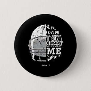 Badge Rond 5 Cm Je peux faire toutes choses par Christ Football Ph