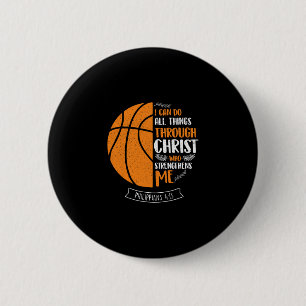 Badge Rond 5 Cm Je peux faire toutes choses par Christ - Joueur de