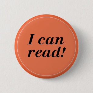 Badge Rond 5 Cm Je peux lire - Lecteur/Étudiant/Jardin d'enfants