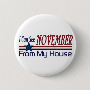 Badge Rond 5 Cm Je peux voir novembre de ma Chambre