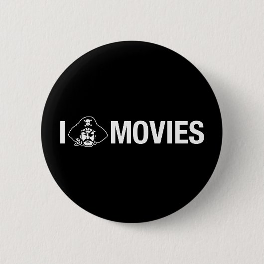 Badge Rond 5 Cm je pirate des films (Devant)