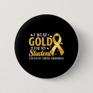 Badge Rond 5 Cm Je Porte De L'Or Pour Mon Étudiant Professeur De R