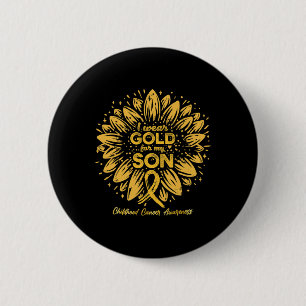 Badge Rond 5 Cm Je porte de l'or pour mon fils - Enfance Tournesol