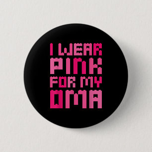 Badge Rond 5 Cm Je Porte Du Rose Pour Mon Oma Block Building Boys