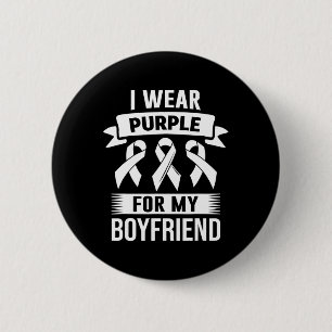 Badge Rond 5 Cm Je Porte Du Violet Pour Mon Petit Ami Surdose