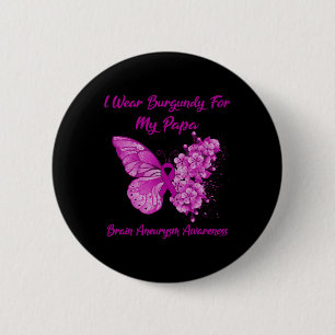 Badge Rond 5 Cm Je Porte La Bourgogne Pour Mon Papa Cerveau Aneury
