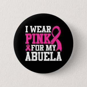 Badge Rond 5 Cm Je Porte Le Rose Pour Ma Sensibilisation Au Cancer