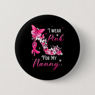 Badge Rond 5 Cm Je porte Nk pour le ruban de cancer du sein de ma