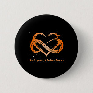 Badge Rond 5 Cm Je Porte Orange Pour La Leucémie Lymphocytique Chr