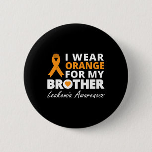 Badge Rond 5 Cm Je Porte Orange Pour Mon Frère Ribbon Family Warri