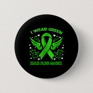 Badge Rond 5 Cm Je Porte Une Sensibilisation Aux Enfants Handicapé
