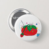 Badge Rond 5 Cm Je préfère coudre ! (Devant & derrière)