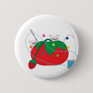 Badge Rond 5 Cm Je préfère coudre !