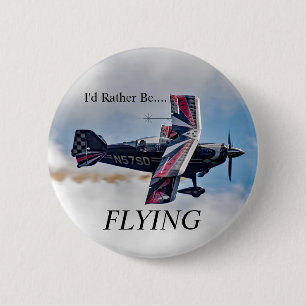 Badge Rond 5 Cm Je préférerais voler 