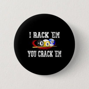 Badge Rond 5 Cm Je Rack Em Vous Crack Em Drôle Billard Billard Bil