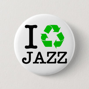 Badge Rond 5 Cm Je Recycle Le Jazz