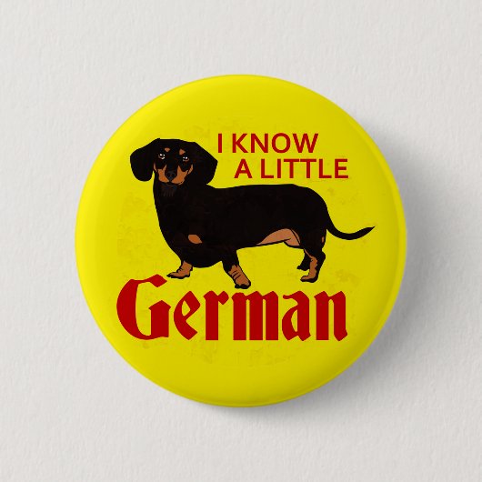 Badge Rond 5 Cm Je sais allemand (Devant)