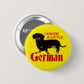 Badge Rond 5 Cm Je sais allemand (Devant & derrière)