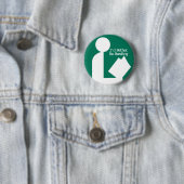 Badge Rond 5 Cm Je serais plutôt bouton de lecture (En situation)