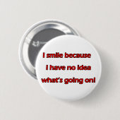 Badge Rond 5 Cm Je souris (Devant & derrière)