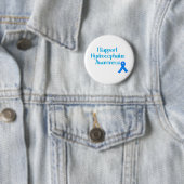 Badge Rond 5 Cm Je soutiens la conscience de hydrocéphalie (En situation)