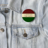 Badge Rond 5 Cm Je soutiens le serment (En situation)