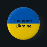 Badge Rond 5 Cm Je soutiens l'Ukraine<br><div class="desc">Les gens sauront immédiatement que vous soutenez la paix en Ukraine quand vous utilisez ce bouton.</div>