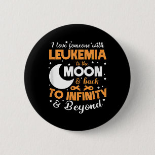 Badge Rond 5 Cm Je soutiens une personne qui a une leucémie