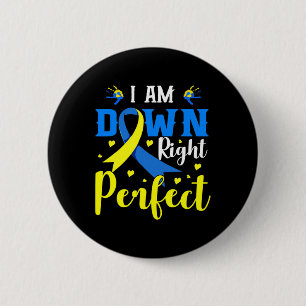 Badge Rond 5 Cm Je Suis À Droite Famille De Sensibilisation Au Syn