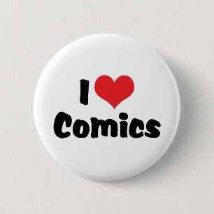 Badge Rond 5 Cm Je suis amateur de bandes dessinées - J'aime les b