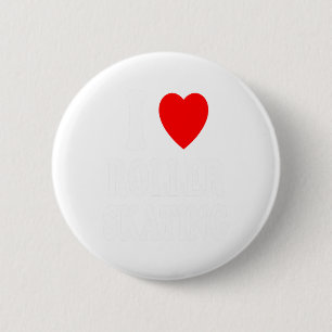 Badge Rond 5 Cm Je suis amoureux (aime) du roller der