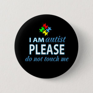 Badge Rond 5 Cm Je suis autiste