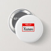 Badge Rond 5 Cm Je suis avec Karen Halloween 2020 Costume F (Devant & derrière)