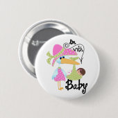 Badge Rond 5 Cm Je suis avec le bébé (Devant & derrière)