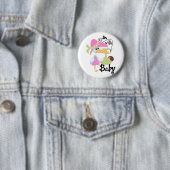 Badge Rond 5 Cm Je suis avec le bébé (En situation)