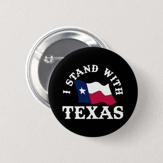 Badge Rond 5 Cm Je suis avec le Texas (Devant & derrière)