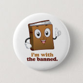 Badge Rond 5 Cm Je suis avec l'interdiction (Devant)