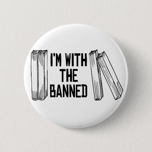 Badge Rond 5 Cm Je suis avec l'interdiction (Devant)