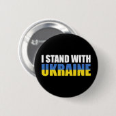 Badge Rond 5 Cm Je Suis Avec L'Ukraine (Devant & derrière)