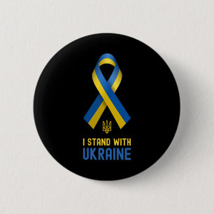 Badge Rond 5 Cm Je suis avec l'Ukraine Soutien Ukraine Guerre Ukra