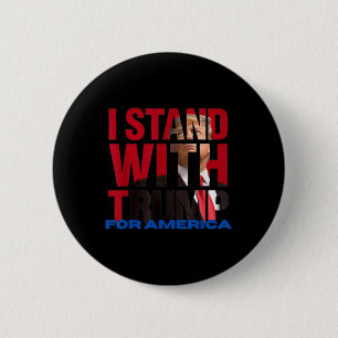 Badge Rond 5 Cm Je Suis Avec Trump
