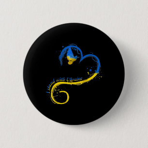 Badge Rond 5 Cm Je suis avec Ukraine Dove Drapeau Paix Free Ukrain