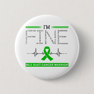 Badge Rond 5 Cm Je suis Bile Bile Duct Cancer Guerrier