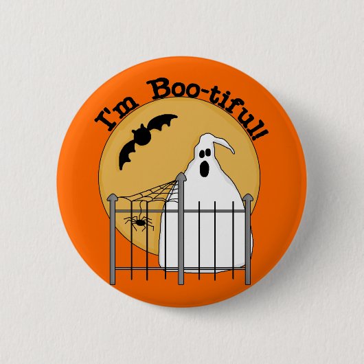 Badge Rond 5 Cm Je suis Boo-tiful Halloween T-shirts et cadeaux (Devant)