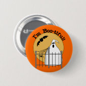 Badge Rond 5 Cm Je suis Boo-tiful Halloween T-shirts et cadeaux (Devant & derrière)