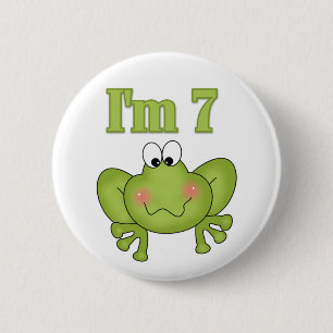Badge Rond 5 Cm Je suis bouton de sept grenouilles